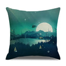 Axyaa Landscape Linen Pillowcase - Home Sofa Office Decoration - 45*45cm