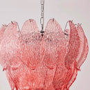 Axyaa Pink Glass Wall Lamp, French Romantic Restaurant Bedside Light