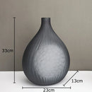 Grey Glass Vase with Artificial Flowers by Axyaa for Elegant Home Decor