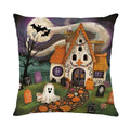 Halloween Cat & Pumpkin Pillow Covers by Axyaa for Sofa, Bedroom, Car