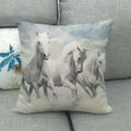 Axyaa Horse Print Cushion Covers: Animal Pillow Cases for Home Decoration