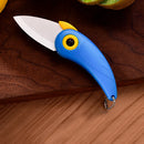 Axyaa Mini Bird Ceramic Knife: Portable & Foldable Kitchen Tool