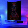 Axyaa UV Reactive Psychedelic Tapestry for Bedroom, Dorm, or DJ Room
