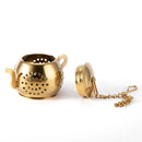 Axyaa Teapot Tea Strainer with Lid and Chain for tea brewing