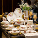 Axya™ European Style Bone Dinnerware Set with Utensils