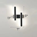 Axyaa Black LED Wall Sconce Modern Home Decor Lamp for Bedroom Living Room