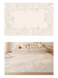 Axyaa Plush Cream Style Bedroom Rug for Cozy Living Room Decor & Soft Bedside Touch