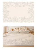 Axyaa Plush Cream Style Bedroom Rug for Cozy Living Room Decor & Soft Bedside Touch