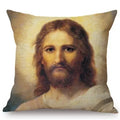 Jesus Christ Portrait Axyaa Cushion Cover: Home Decor Oil Painting Car Art Pillow Cover