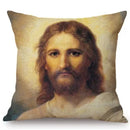 Jesus Christ Portrait Axyaa Cushion Cover: Home Decor Oil Painting Car Art Pillow Cover
