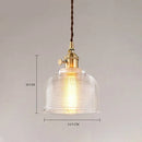 Axyaa Nordic Glass Pendant Lights Modern Hanging Lamp for Dining Room & Bar
