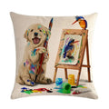 Axyaa Cute Animal Print Pet Pillow Cover for Home Sofa Decoration