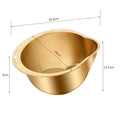 Axyaa Stainless Steel Rice Washer and Strainer Bowl Kitchen Tool