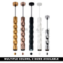 Axyaa Modern Art Deco Cylinder Pendant Lights for Kitchen Island and Dining Room.