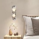Axyaa Marble LED Wall Lamp White Glass Sconce for Indoor Spaces