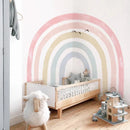 Axyaa Rainbow Wall Decals Peel Stick Fabric Nursery Decor Kids