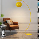 Axyaa Nordic Retro Yellow LED Floor Lamp for Modern Living Room and Bedroom