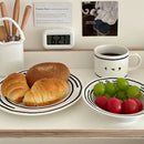Kawaii Korean Ceramic Plate Cup Set by Axyaa - 5/8 inch Tableware & Decor