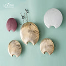 Axyaa Shell Wall Hanging: Elegant Ceramic Ornaments for Advanced Home Decor