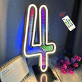 Axyaa Neon Number Signs & Starry Sky Tunnel Lights - Birthday Party Event Decor
