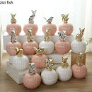 Axya Pink Ceramic Storage Jar, Wedding Candy Box, Home Decor Accents
