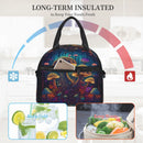 Axyaa Colorful Mushrooms Lunch Bag with Shoulder Strap