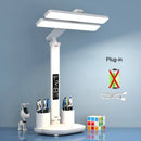 Axyaa Rechargeable Table Lamp with Fan, LED Clock Display and Reading Light