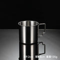 Axyaa Stainless Steel Outdoor Water Cup with Folding Handle