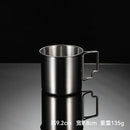 Axyaa Stainless Steel Outdoor Water Cup with Folding Handle