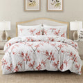 Leaf Plant Duvet Set, Boho Quilt Cover, Home Bedding by Axyaa
