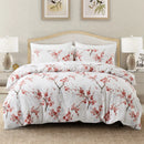 Leaf Plant Duvet Set, Boho Quilt Cover, Home Bedding by Axyaa