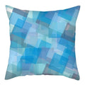 Geometric Blue Patterned Digital Print Pillow Covers by Axyaa: Sofa, Bedroom, Car Decor