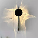 Axyaa Ripple LED Wall Lamp: Minimalist Bedroom Lighting Fixture