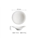 Axyaa Stone Patterned Ceramic Plate Set for Molecular Cuisine
