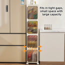 Axyaa 20cm Multi-Layer Slim Storage Cabinet Organizer for Bathroom Kitchen Living Room