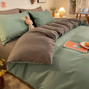 Axyaa Solid Color Duvet Cover Double/Queen Size, Anti-Mite & Durable