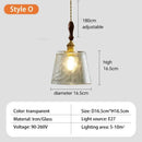Axyaa Glass Flower Pendant Light - Nordic Retro Design for Various Spaces