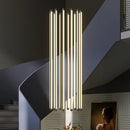 Axyaa Luxury Black LED Pendant Lights - Remote Control Dimmable Nordic Design