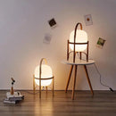 Axyaa Cestita Wood LED Floor Lamp - Modern, Simple, Artistic Lighting for Home and Hospitality