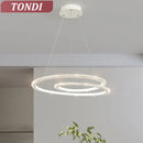 Axyaa LED Ring Chandelier for Modern Living Room, Bedroom, Dining Room Decor