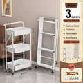Axyaa Floor-to-Ceiling Multi-layer Service Cart for Kitchen Storage
