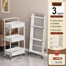 Axyaa Floor-to-Ceiling Multi-layer Service Cart for Kitchen Storage