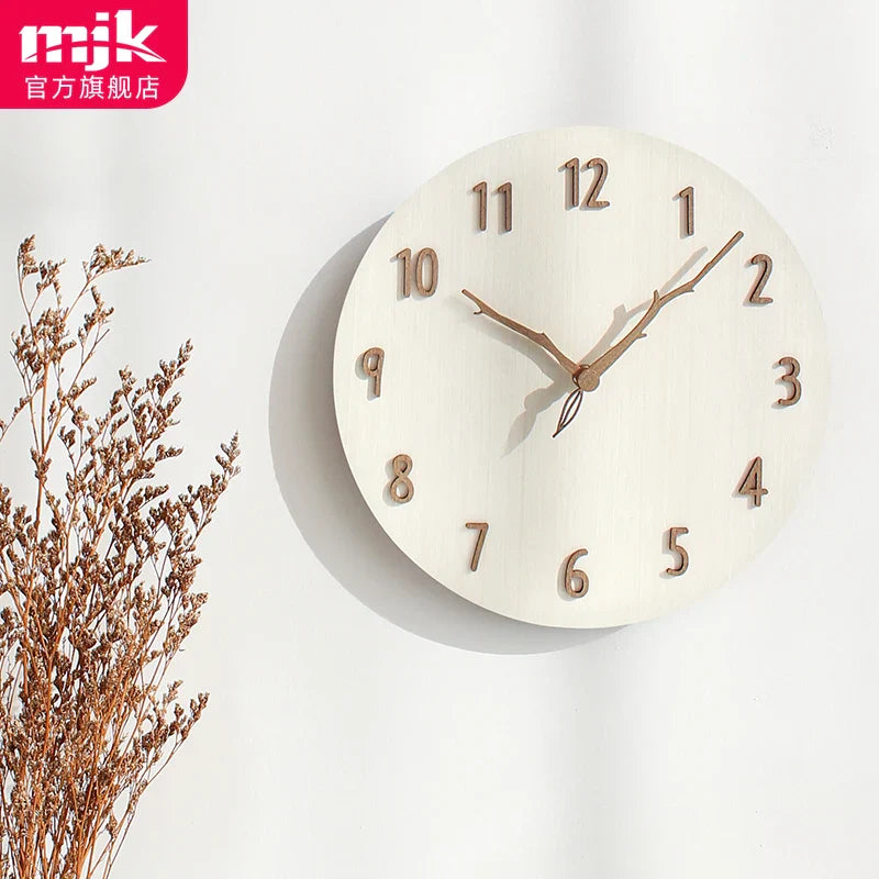 Axya Modern Wooden Wall Clock Simple and Fashionable Home Decor Piece