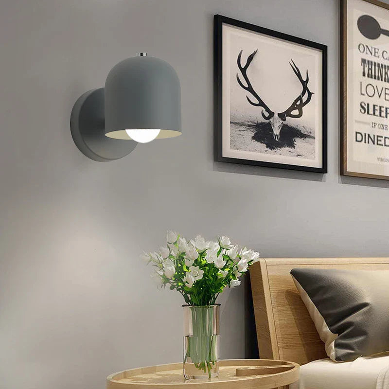 Nordic Minimalist Wall Sconce Macaron Aisle Light for Bedside and Cloakroom