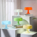 Axyaa Bauhaus Mushroom Lamp - Minimalist Decorative Lighting with E14 Base or Fixed LED