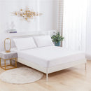 Axyaa Soft Fitted Sheet Set, Solid Color, Single Double Bed Sheet & Pillowcases