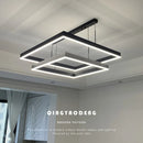 Axyaa Square Frame Chandelier for Living Room, Bedroom, and Dining Room