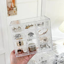 Axyaa Acrylic 9-Grid Jewelry Storage Box Organizer