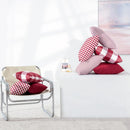Axyaa Red Striped Cushion Cover for Home Decor - 1pc