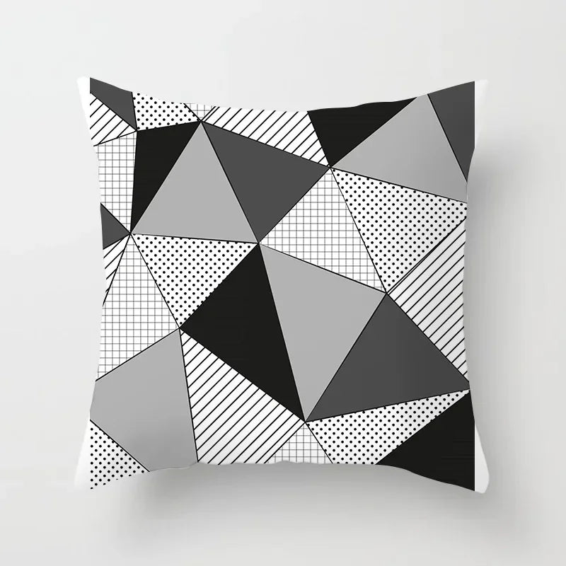 Axyaa Geometric Stripe Printed Pillowcase - Modern Home Decor